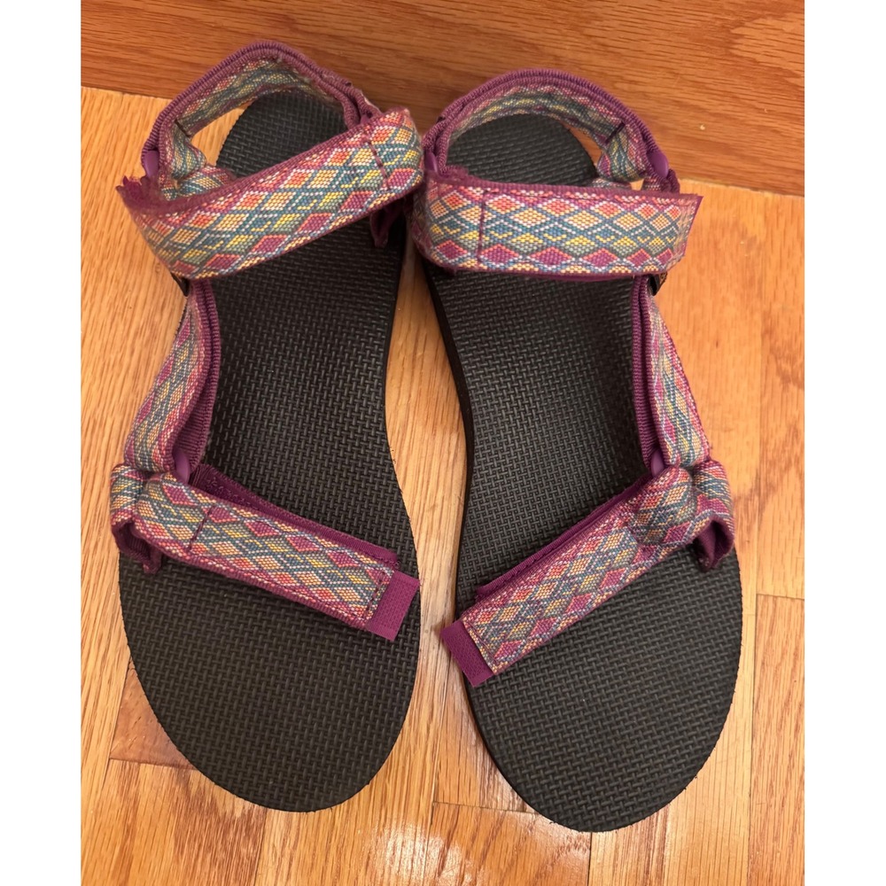 Teva Original Universal Purple Geometric Strappy Sandals Womens 9 1003987 - Picture 7 of 7